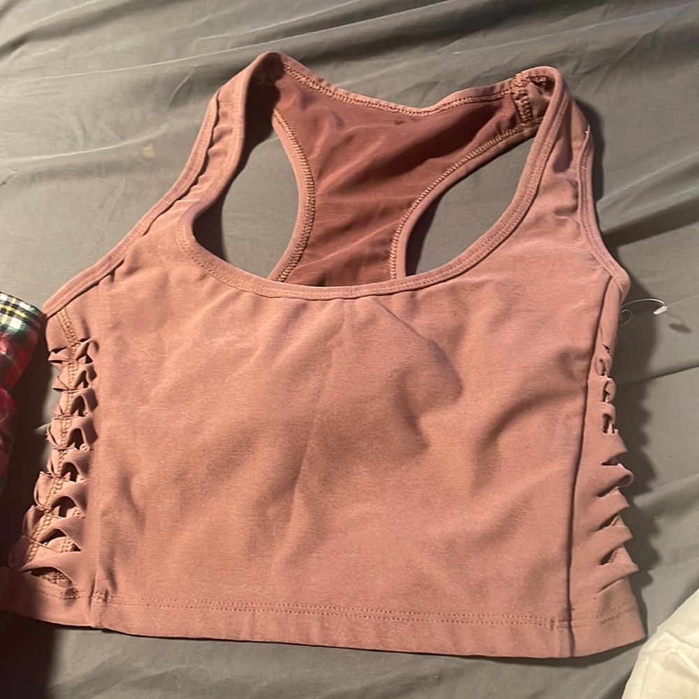 Sports bra never worn so cute!